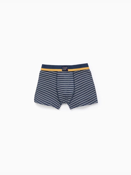Confezione da 4 boxer lisci/stampati - Kiabi