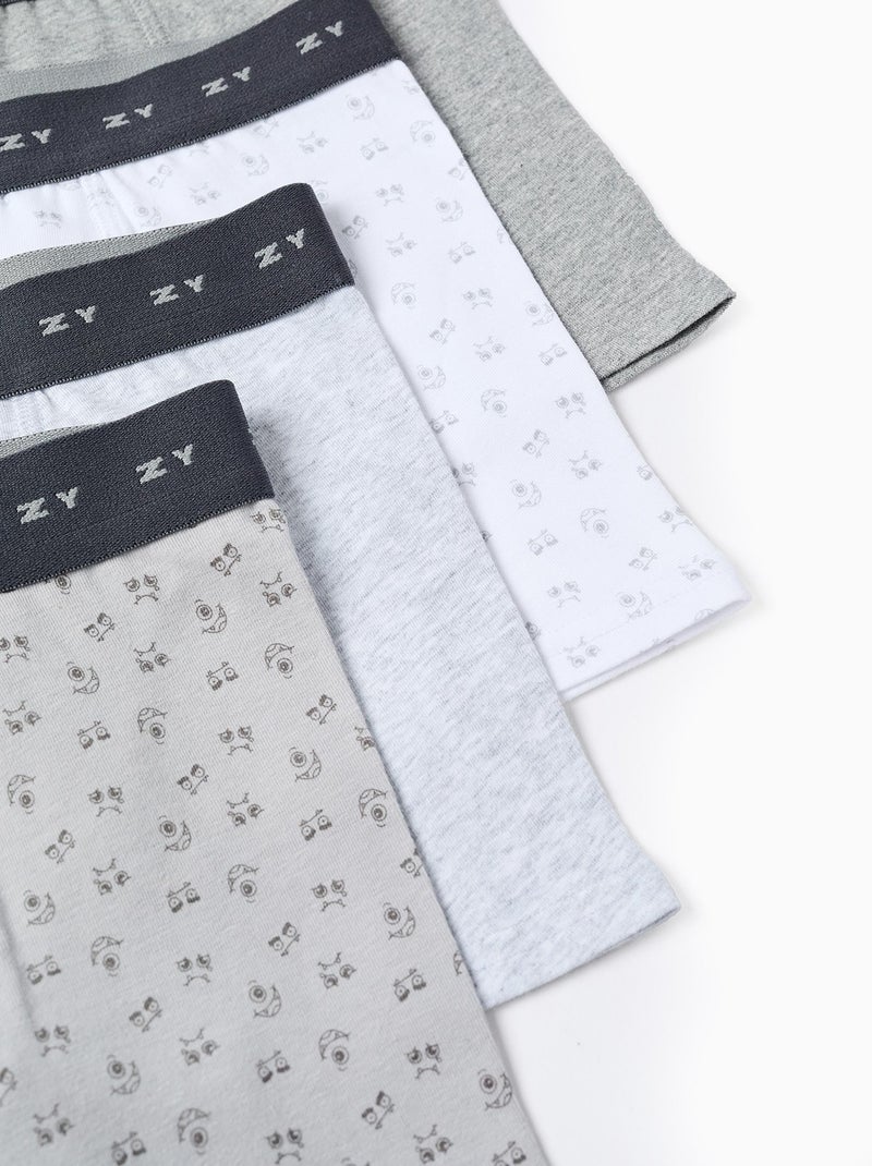 Confezione da 4 boxer 'mostri delle emozioni' Multicolore - Kiabi