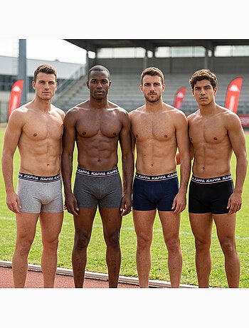 Confezione da 4 Boxer Uomo KAPPA - Cotone, Cofanetto Regalo