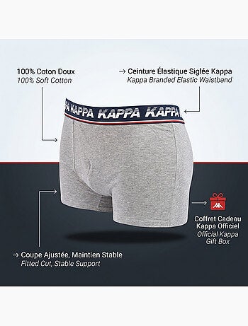 Confezione da 4 Boxer Uomo KAPPA - Cotone, Cofanetto Regalo