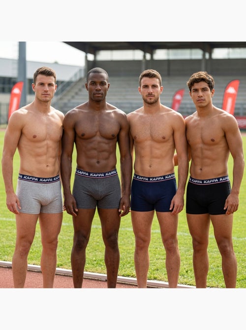 Confezione da 4 Boxer Uomo KAPPA - Cotone, Cofanetto Regalo - Kiabi Confezione da 4 Boxer Uomo KAPPA - Cotone, Cofanetto Regalo - Kiabi