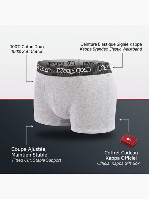 Confezione da 4 Boxer Uomo KAPPA - Cotone, Cofanetto Regalo - Kiabi Confezione da 4 Boxer Uomo KAPPA - Cotone, Cofanetto Regalo - Kiabi