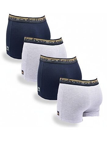 Confezione da 4 boxer uomo QUIKSILVER cotone stretch