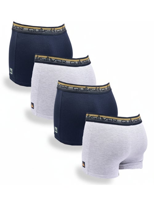 Confezione da 4 boxer uomo QUIKSILVER cotone stretch - Kiabi