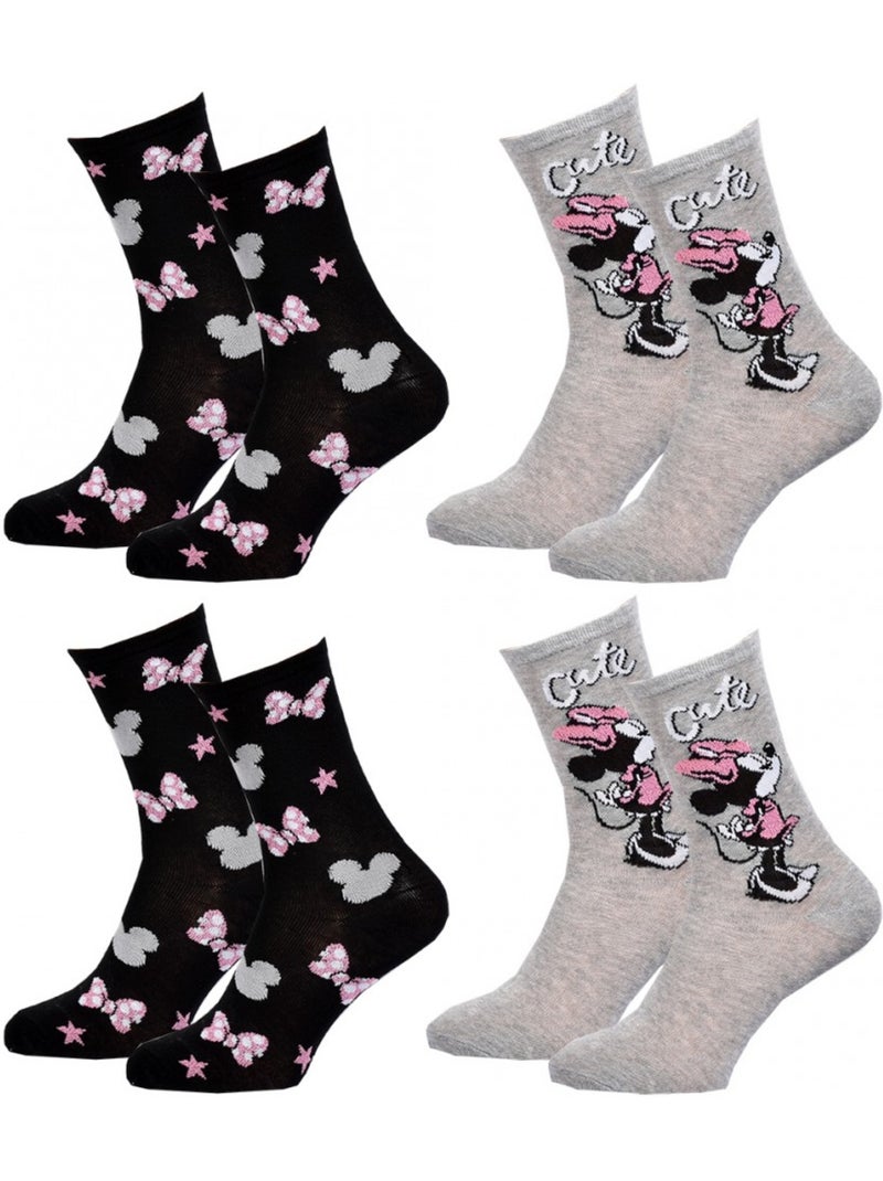 Confezione da 4 Calzini Adulto Fantasia Assortiti Multicolore - Kiabi