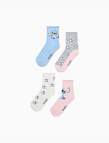 Confezione da 4 calzini con stitch