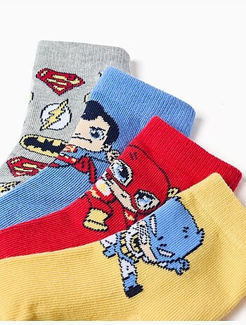 Confezione da 4 calzini con super friends