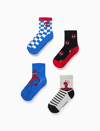 Confezione da 4 paia di calzini con stampe di Spider-Man