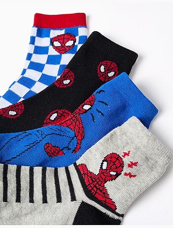 Confezione da 4 paia di calzini con stampe di Spider-Man