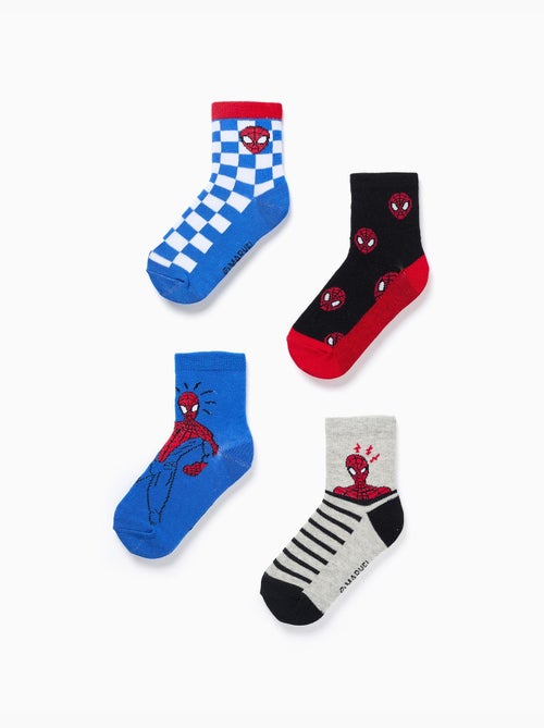 Confezione da 4 paia di calzini con stampe di Spider-Man - Kiabi