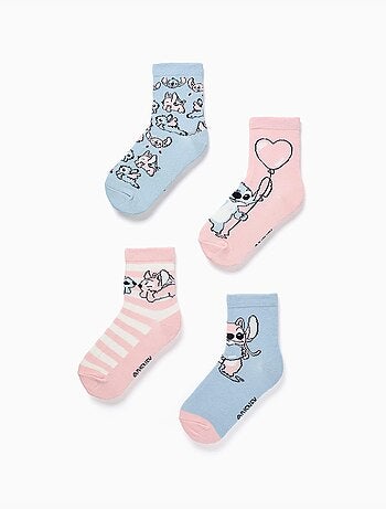 Confezione da 4 paia di calzini con stampe di Stitch