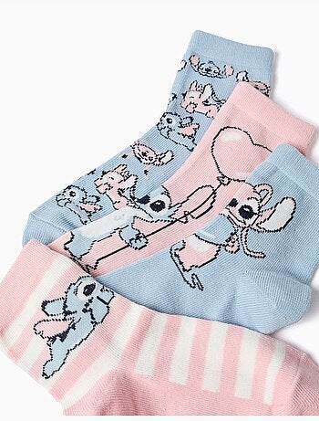 Confezione da 4 paia di calzini con stampe di Stitch