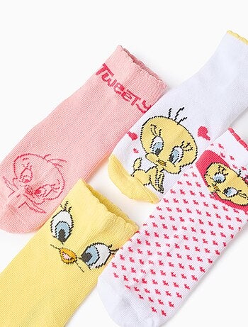 Confezione da 4 paia di calzini con tweety