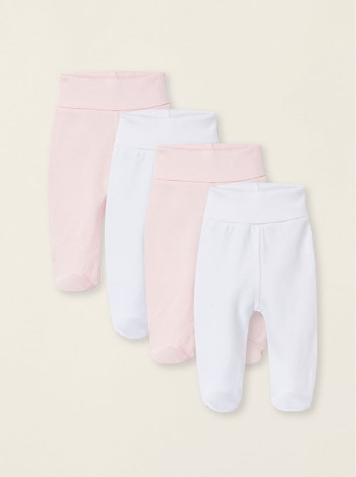 Confezione da 4 pantaloni con piedini 'extra comfy' - Kiabi