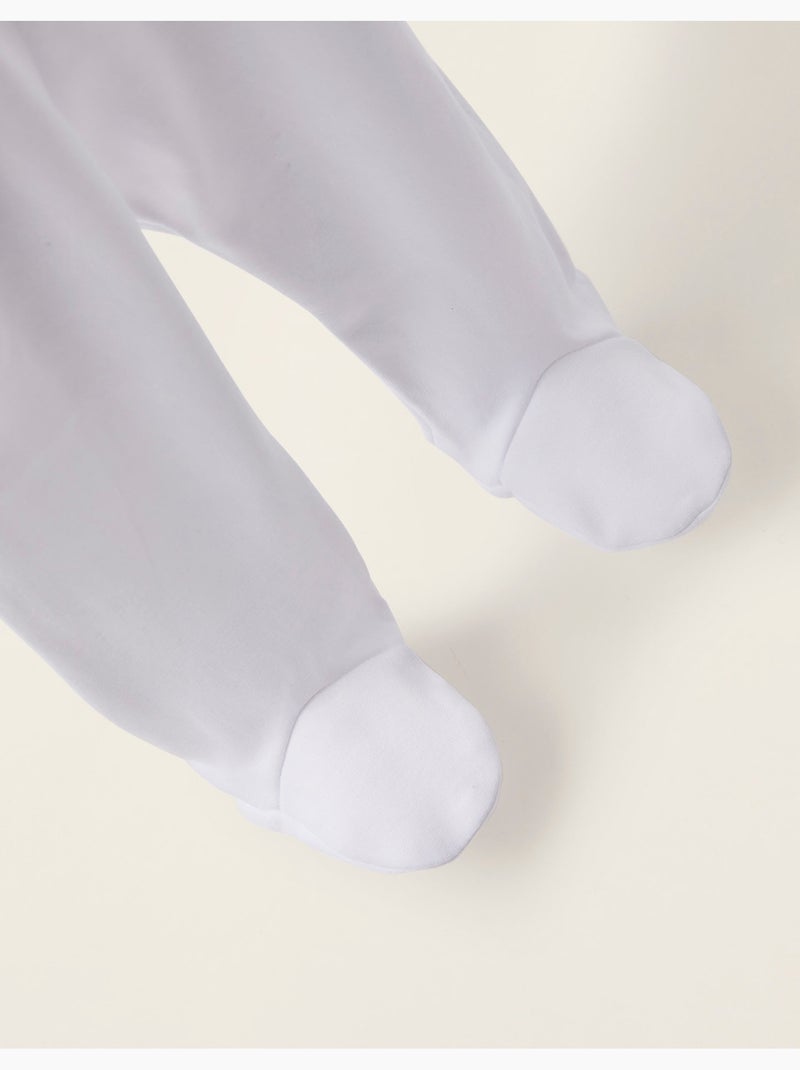 Confezione da 4 pantaloni con pieghe e vita alta Bianco - Kiabi