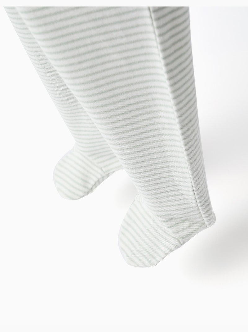 Confezione da 4 pantaloni in cotone a vita alta Bianco Verde - Kiabi