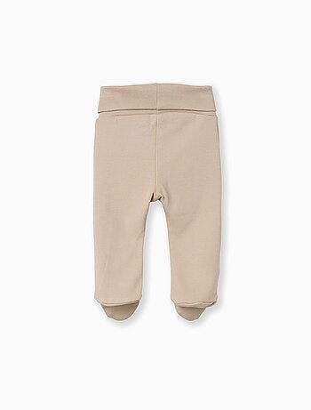 Confezione da 4 pantaloni in cotone con piedini