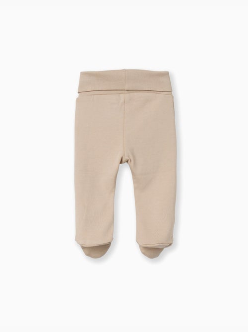 Confezione da 4 pantaloni in cotone con piedini - Kiabi