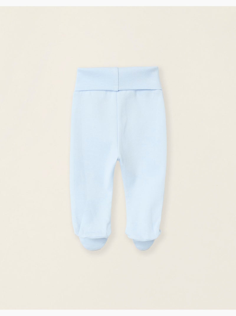 Confezione da 4 pantaloni in cotone con piedini Multicolore - Kiabi