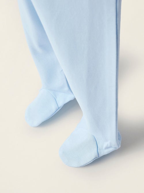 Confezione da 4 pantaloni in cotone con piedini - Kiabi