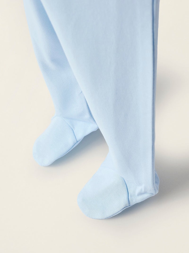 Confezione da 4 pantaloni in cotone con piedini Multicolore - Kiabi