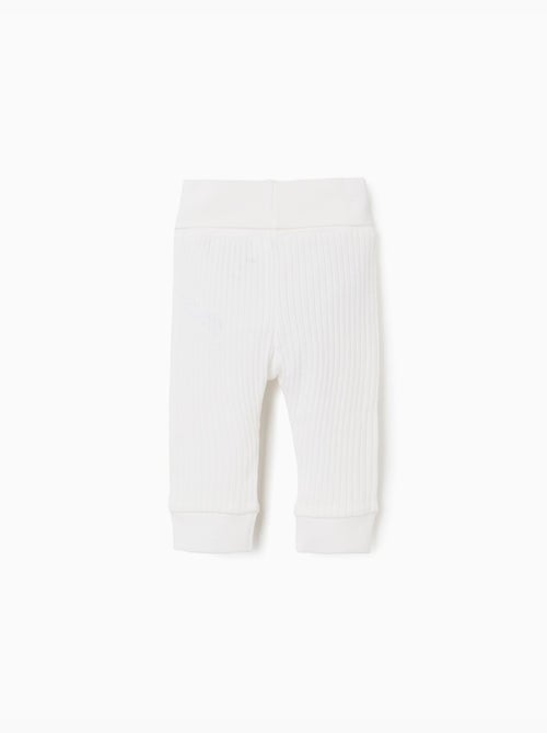 Confezione da 4 pantaloni in cotone lisci/a costine - Kiabi