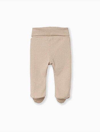 Confezione da 4 pantaloni spazzolati con piedini