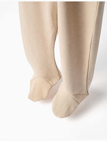 Confezione da 4 pantaloni spazzolati con piedini