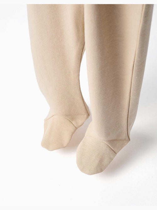 Confezione da 4 pantaloni spazzolati con piedini - Kiabi