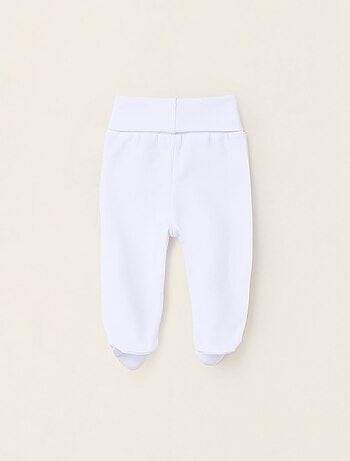 Confezione da 4 pantaloni spazzolati con piedini