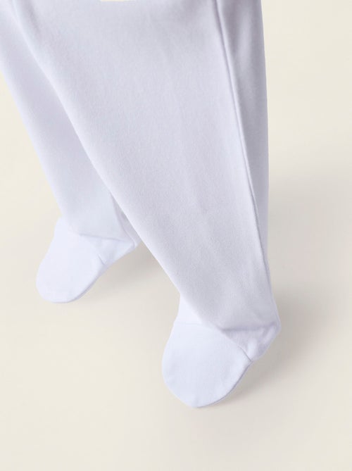 Confezione da 4 pantaloni spazzolati con piedini - Kiabi