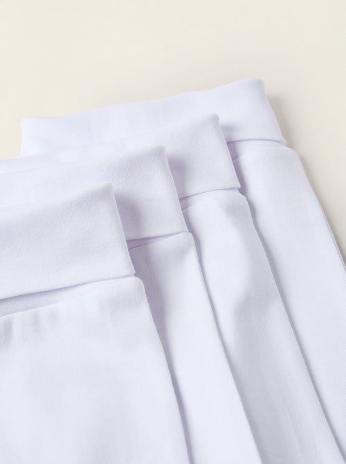 Confezione da 4 pantaloni spazzolati con piedini - Kiabi