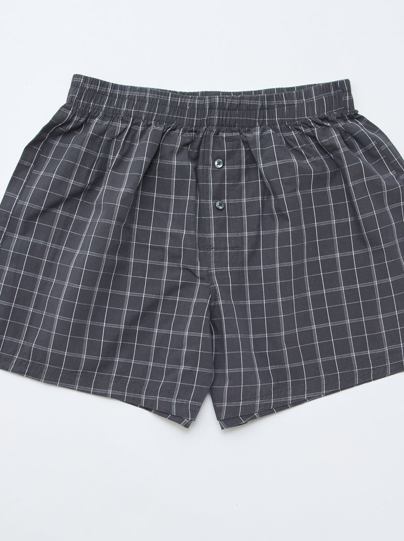 Confezione da 5 boxer in cotone Grigio - Kiabi