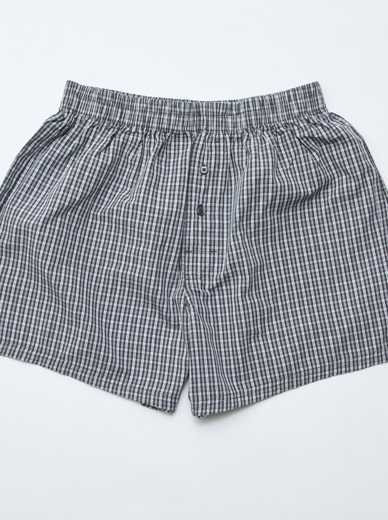 Confezione da 5 boxer in cotone Grigio - Kiabi