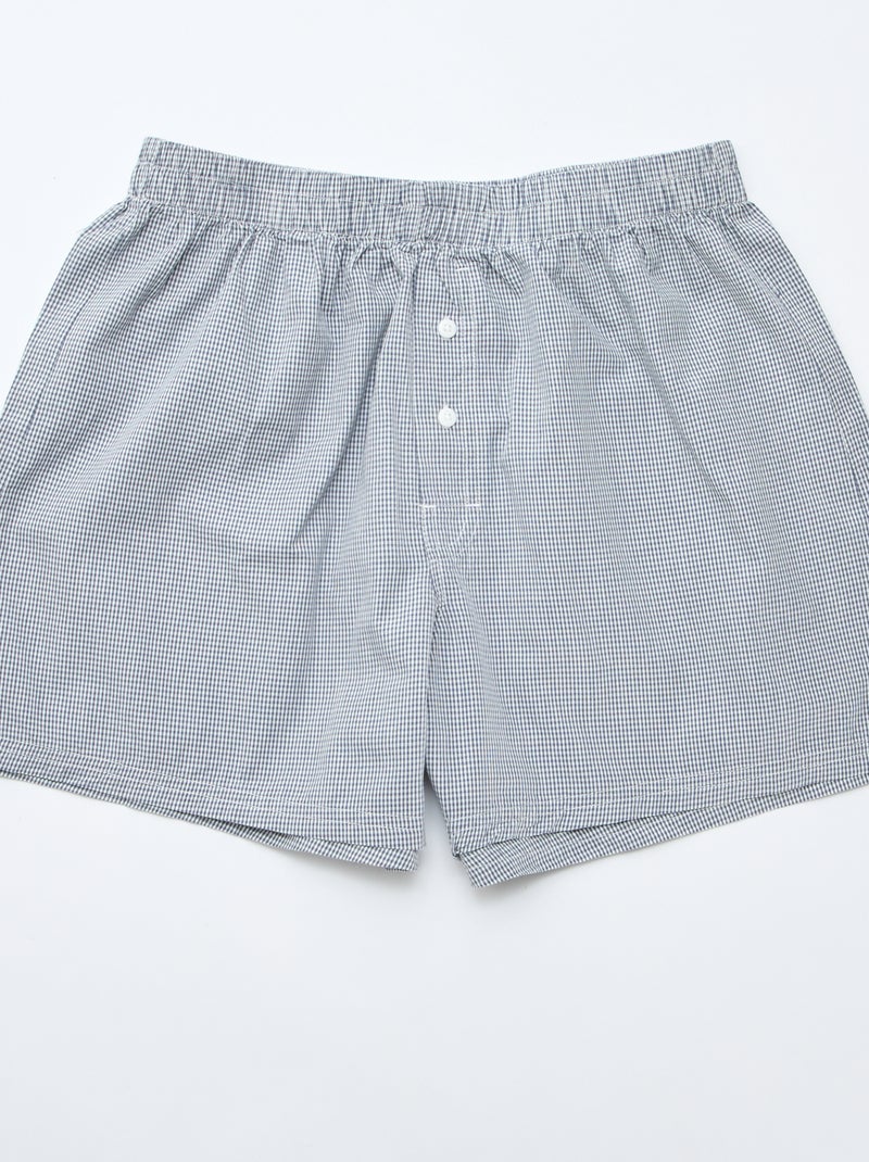 Confezione da 5 boxer in cotone Grigio - Kiabi