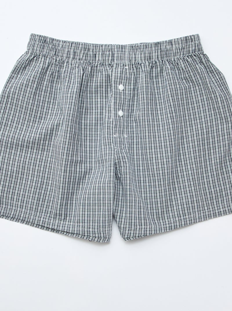 Confezione da 5 boxer in cotone Grigio - Kiabi
