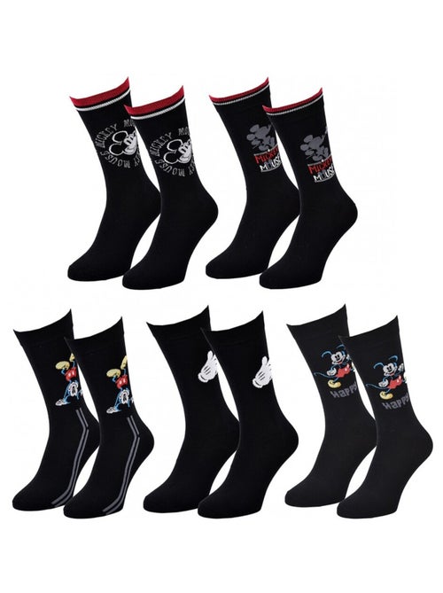 Confezione da 5 Calzini Uomo DISNEY MICKEY MOUSE - Kiabi Confezione da 5 Calzini Uomo DISNEY MICKEY MOUSE - Kiabi