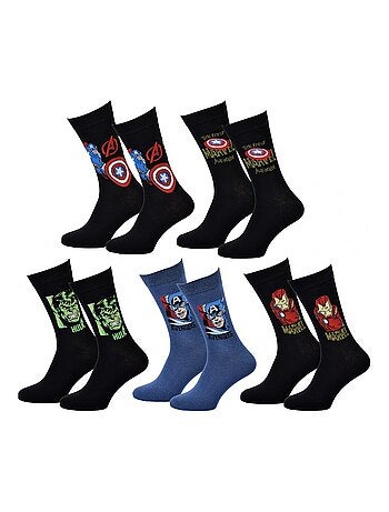 Confezione da 5 calzini uomo MARVEL AVENGERS