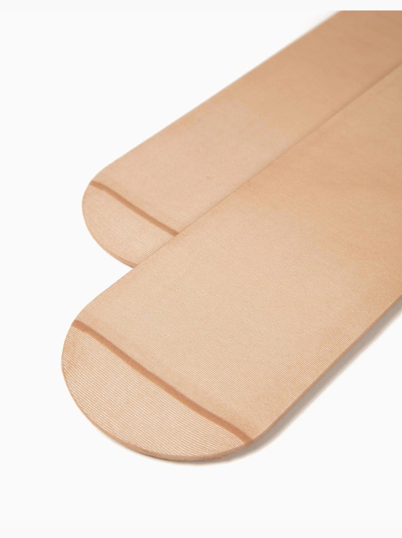 Confezione da 5 collant in microfibra, velati Beige chiaro - Kiabi