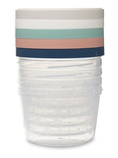 Confezione da 5 contenitori Thermobaby da 250 ml per pasti del bebè con tacche da 20 ml - Kiabi