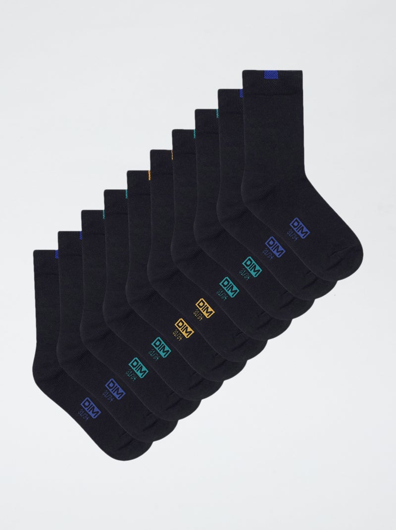 Confezione da 5 paia di calze 'Dim' Blu - Kiabi