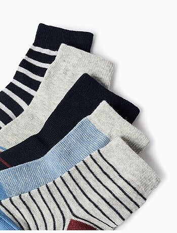 Confezione da 5 paia di calzini con righe
