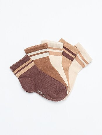 Set di 5 paia di calzini in tessuto stretch