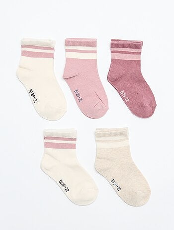 Set di 5 paia di calzini in tessuto stretch