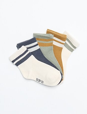Set di 5 paia di calzini in tessuto stretch