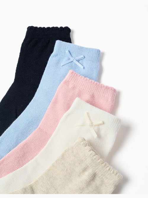 Confezione da 5 paia di calzini lisci - Kiabi