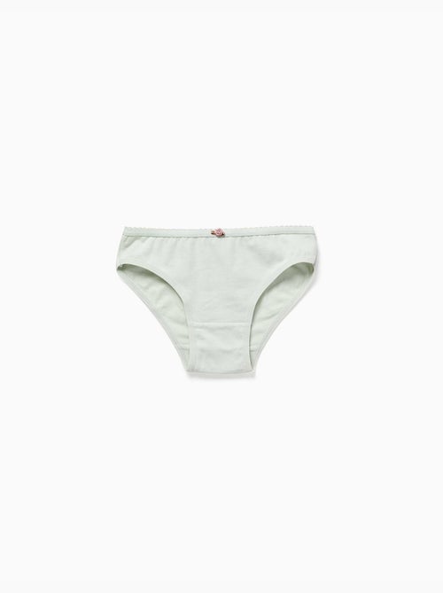 Confezione da 5 slip con rose decorative - Kiabi Confezione da 5 slip con rose decorative - Kiabi