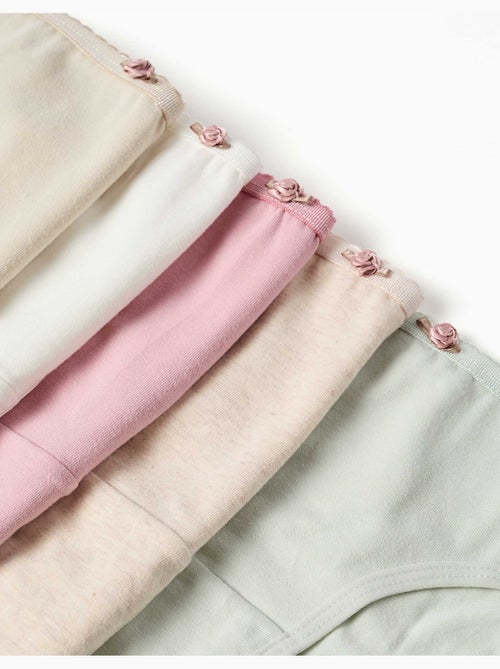 Confezione da 5 slip con rose decorative - Kiabi Confezione da 5 slip con rose decorative - Kiabi