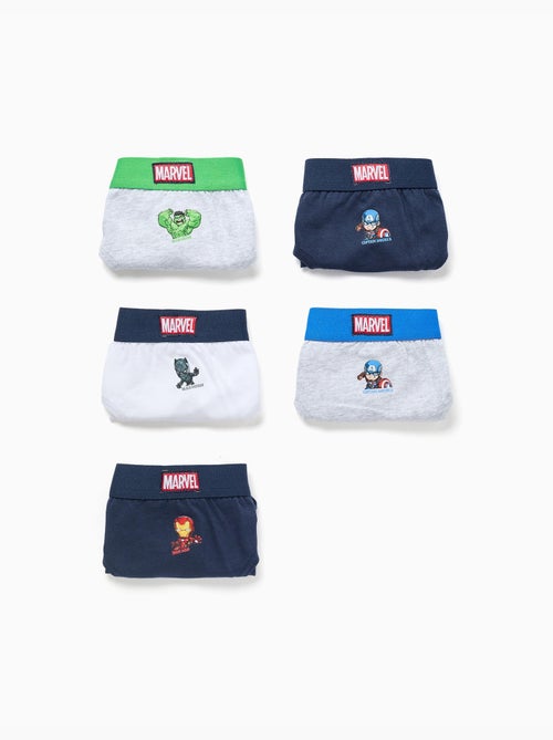Confezione da 5 slip con stampe avengers - Kiabi