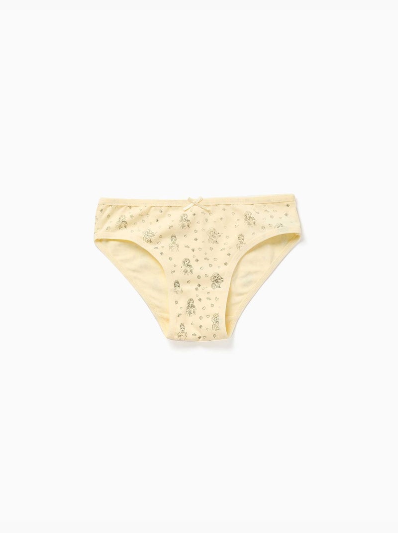 Confezione da 5 slip con stampe delle principesse disney Bianco Giallo - Kiabi